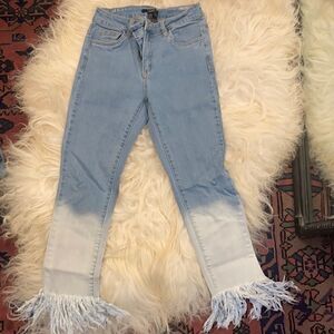 Forever 21 fringe denim  